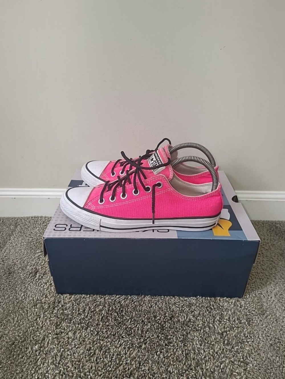 Converse Women's Chuck Taylor Low Top Sneakers - Hot Pink - Picture 4 of 6